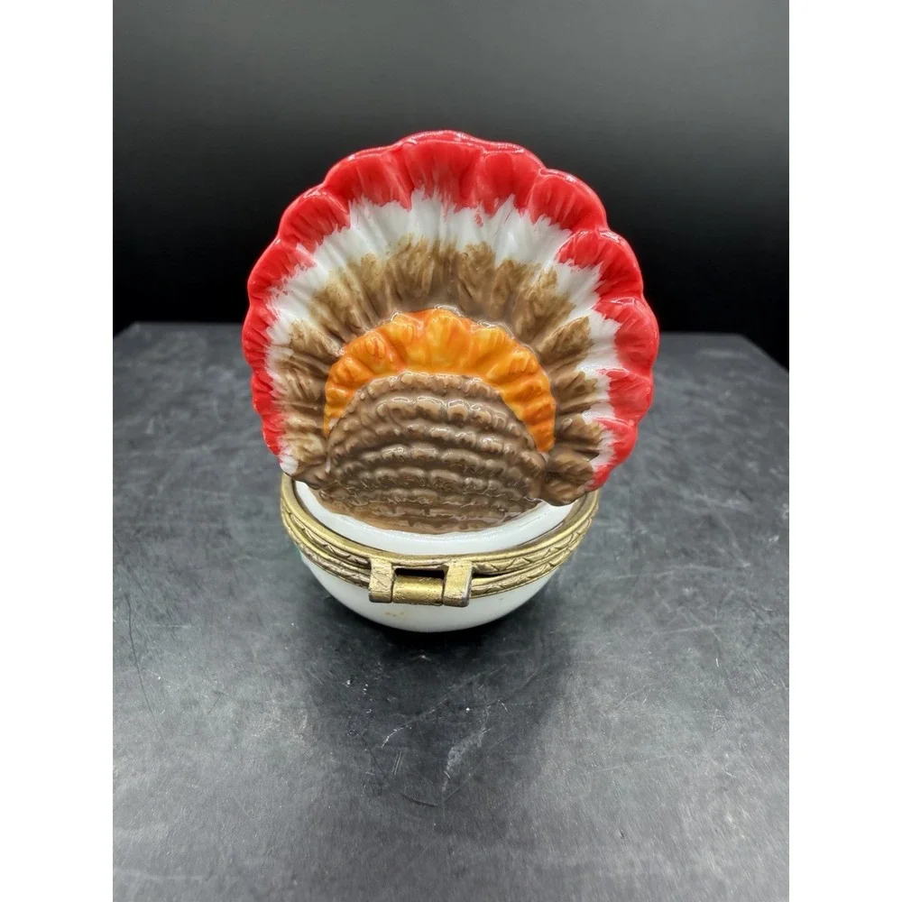 🦃🍂 Midwest by Cannon Falls Turkey Trinket Box 🧡